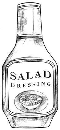 salad dressing bottle clip art