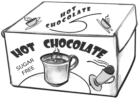 hot cocoa drawing